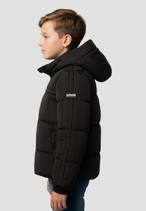 Schott PUFFER  WITH REMOVABLE HOOD - Giacca invernale - noir