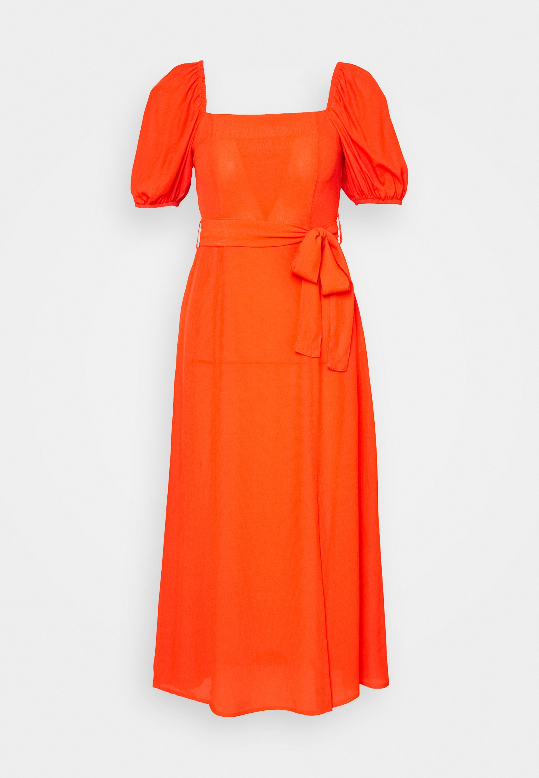 plain orange dress