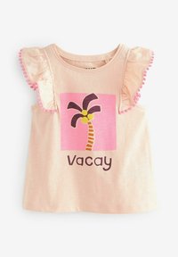 Next 4 PACK REGULAR FIT - T-shirts print - pink holiday palm tree