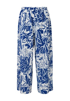 s.Oliver RELAXED MIT PLISSEEFALTEN - Broek - ozeanblau