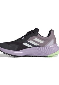 Adidas Terrex TERREX SOULSTRIDE  - Chaussures de running - preloved fig   crystal jade   aurora black