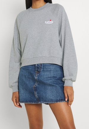 Collegepaita - mottled light grey