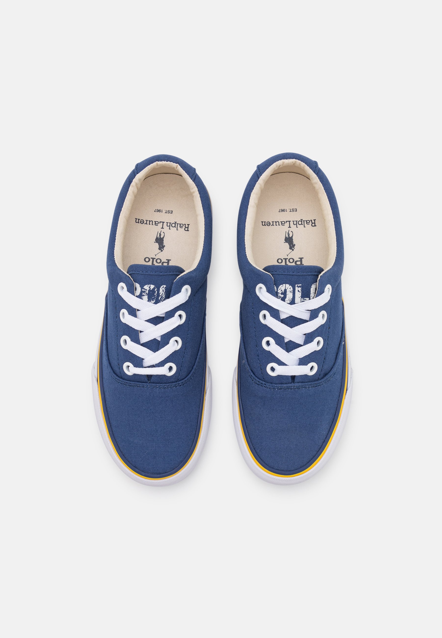 Polo Ralph Lauren Keaton Top Lace Trainers Navy, Women's, Size: 7, Dark Blue - Cotton
