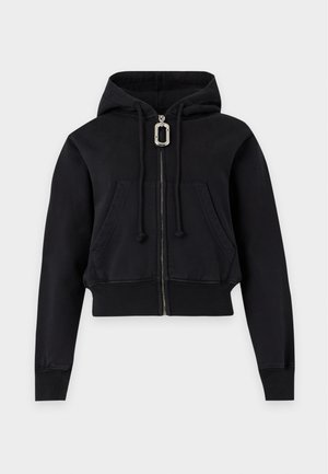 MARC JACOBS, POP CROPPED ZIP UP - Mikina so zipsom - steel grey