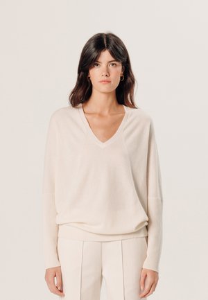 V-NECK - Strickpullover - ecru