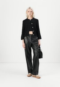 JDY JDYJANNE O NECK CARDIGAN - Cardigan - black