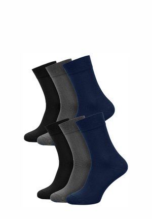 6 PACK BASIC - Socks - schwarz blau grau