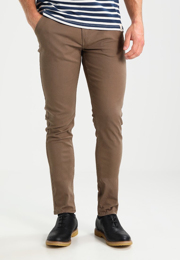 Blend BHNATAN SLIM FIT - Chino kalhoty - mocca brown