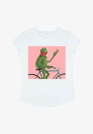 Disney, MUPPETS BIKING KERMIT - T-shirt imprimé - white