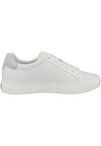 Calvin Klein VULCANIZED LACE UP LOW  - Sneaker low - white pearl blue