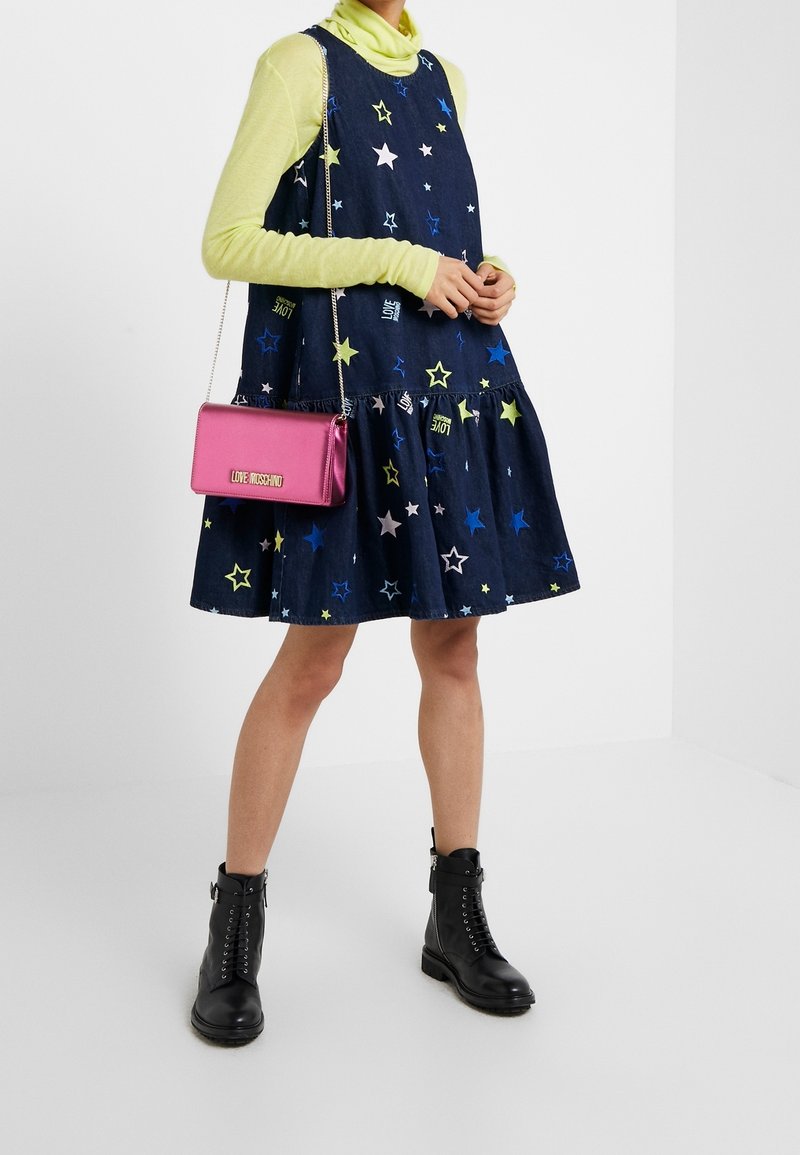 women's denim mini dress VIVIAN DENIM MINI DRESS  AKIRA