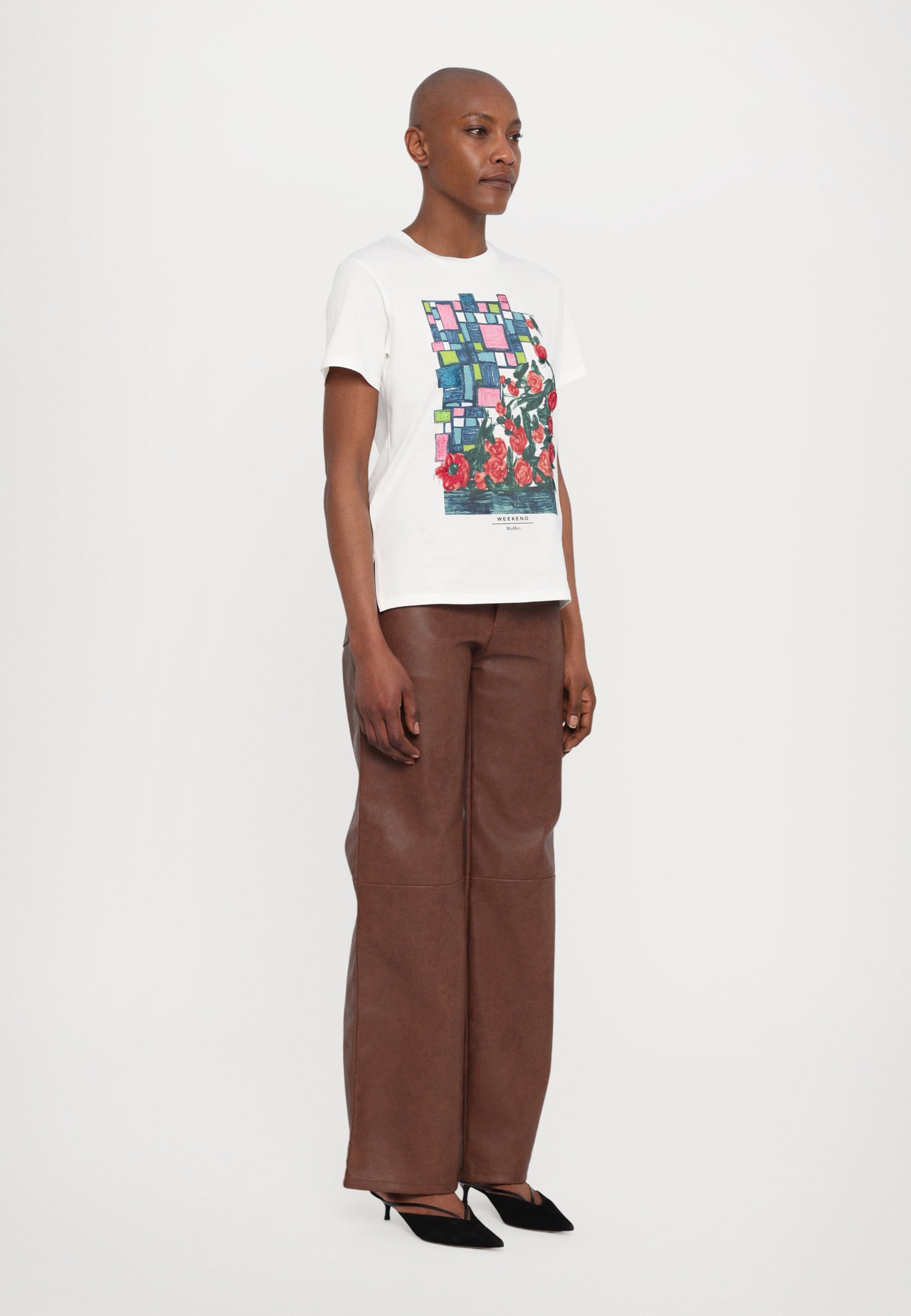 WEEKEND MAX MARA [ボビー] コットン ジャージー Tシャツ BOBBY ボビー コットン ジャージー プリント Tシャツ・BOBBY (Weekend