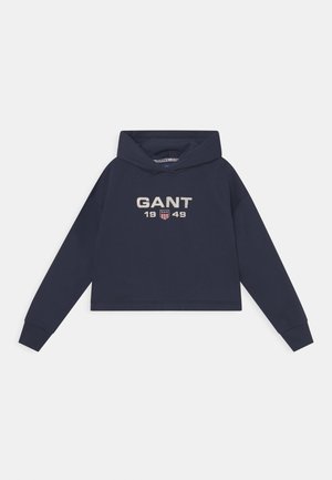 RETRO SHIELD HOODIE - Sweatshirt - evening blue