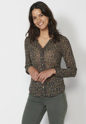 Koroshi LONG SLEEVE BLOSSOMS - Blouse - multicolor