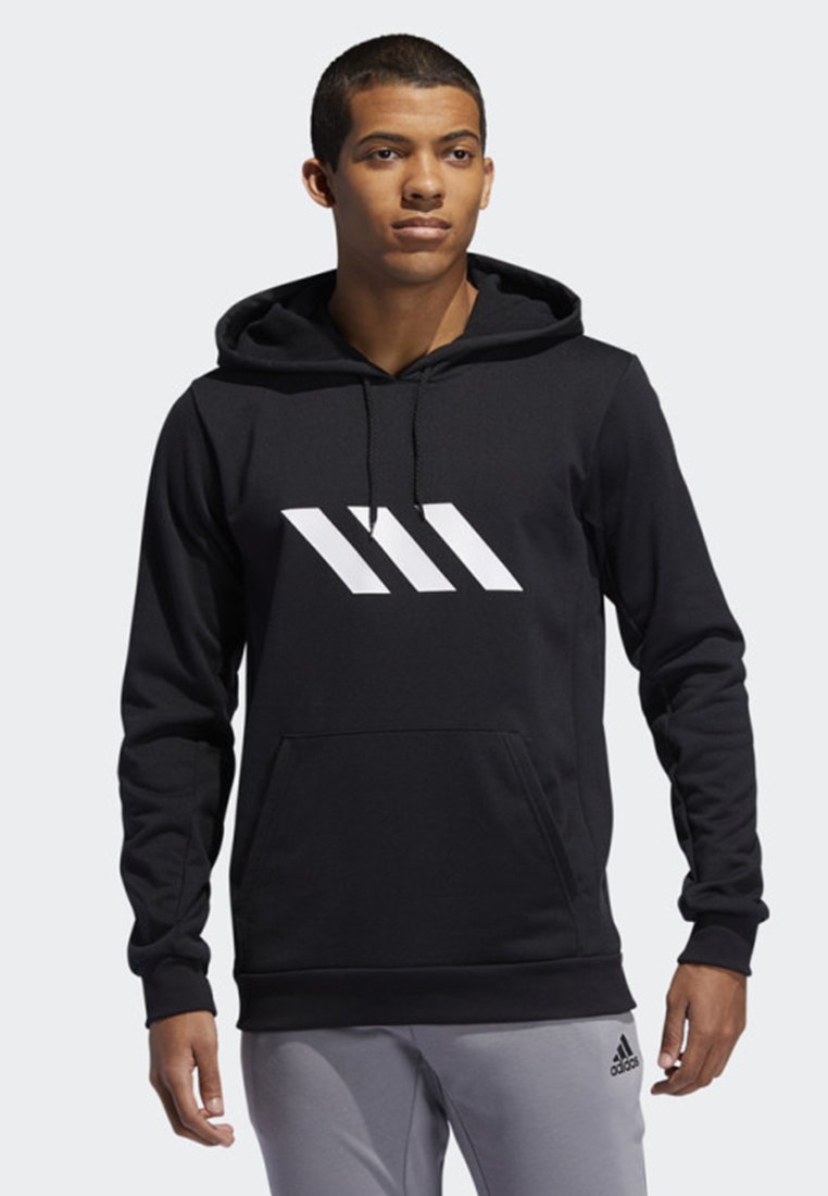 adidas Performance SPT B-BALL SWEATSHIRT - Kapuzenpullover - black/schwarz  - Zalando.de