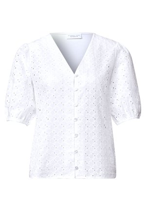 Street One Studio, KURZARM JACKE MIT EMBROIDERY-FRONT - Camicetta - white