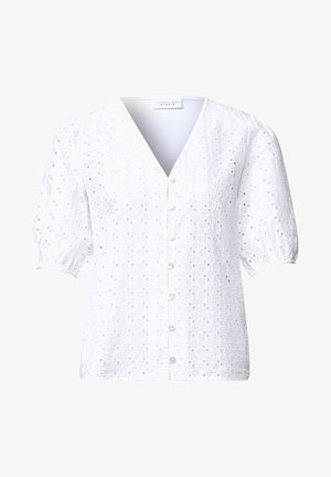Street One Studio, KURZARM JACKE MIT EMBROIDERY-FRONT - Camicetta - white