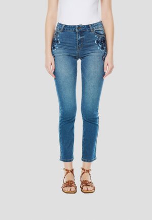 WITH PUSHUP - Vaqueros slim fit - azul med   medium blue