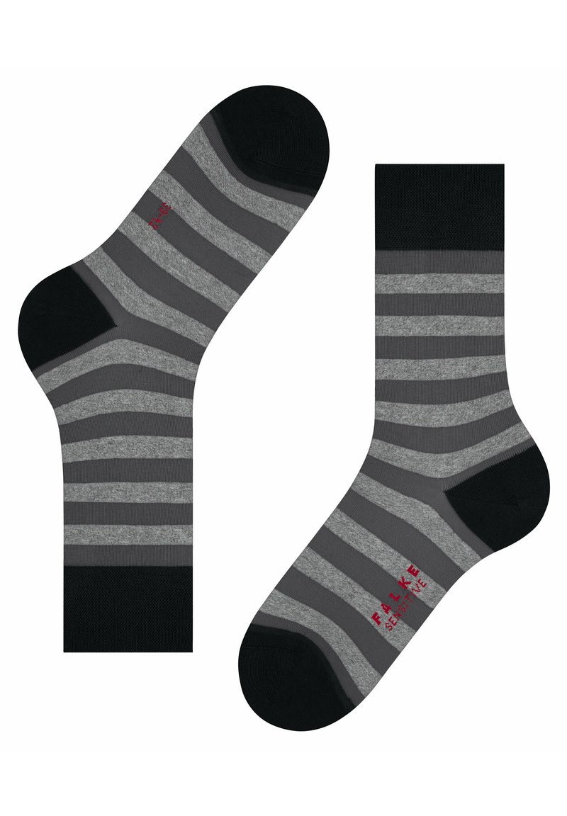 FALKE SENSITIVE MAPPED LINE - Socken - black