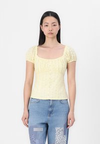 Hollister Co. SLIM PRETTY BUTTON THRU  - Blúz - double cream