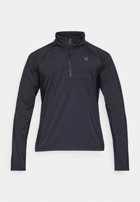 GRIDWEB 1/2 ZIP - Maglietta a manica lunga - black