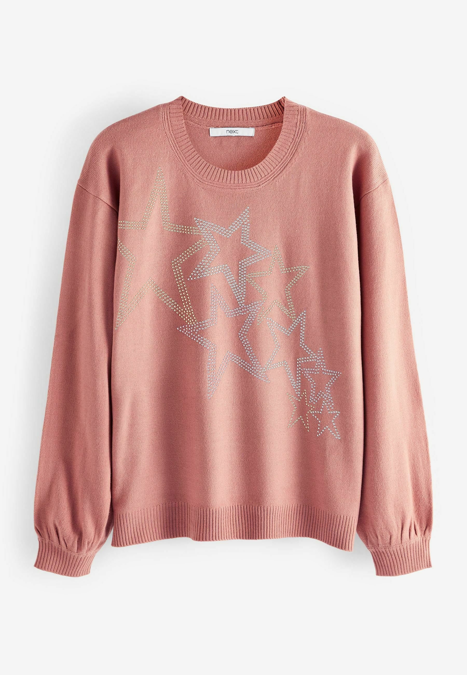 COSY CREW NECK - Jumper - pink star 