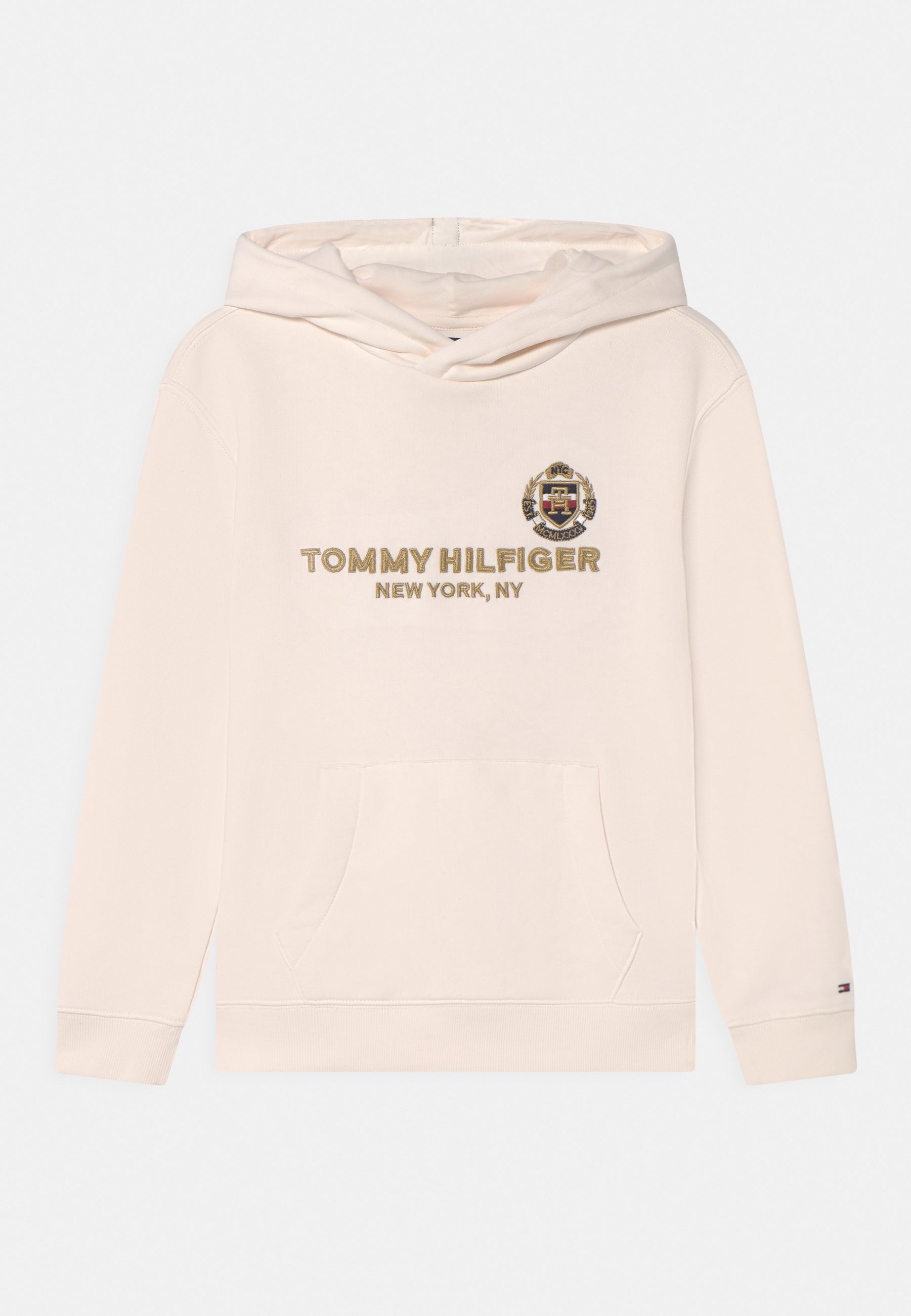Tommy Hilfiger CREST HOODIE - Kapuzenpullover - ancient white/weiß -  Zalando.de