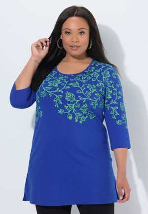 FLORAL MOTIF  - Tunica - marine