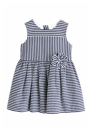 REGULAR FIT - CORSAGE PROM  - Jurk - navy stripe
