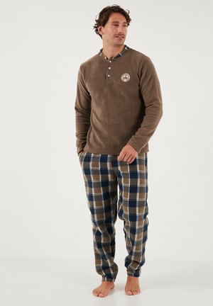 REGULAR FIT SET - Pyžamová súprava - camel