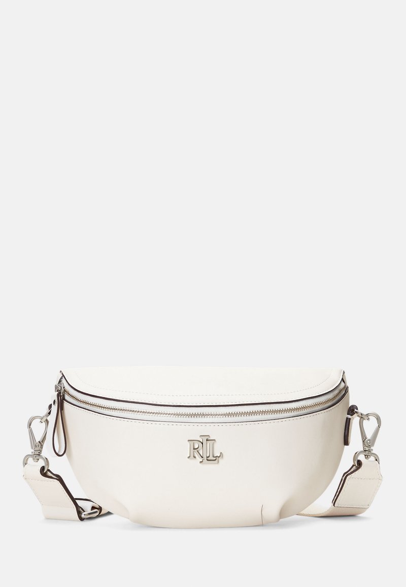 Lauren Ralph Lauren LEATHER MARCY BELT BAG - Olkalaukku - soft white