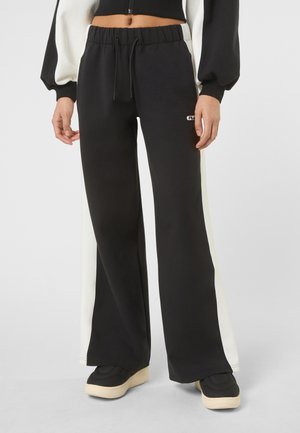 Fila APPAREL LECORE WIDE CONTRAST PANEL - Jogginghose - black egret