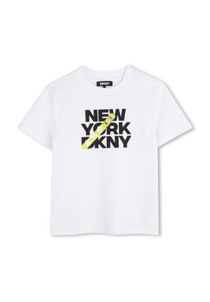 DKNY, TEE-SHIRT MANCHES COURTES - T-shirt imprimé - blanc