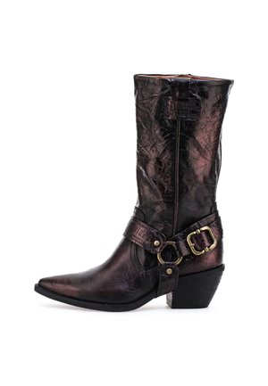 Cowboy-/Bikerboot - dark purple