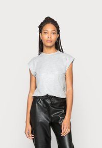 Esprit Collection COATED - T-shirt básica - light grey