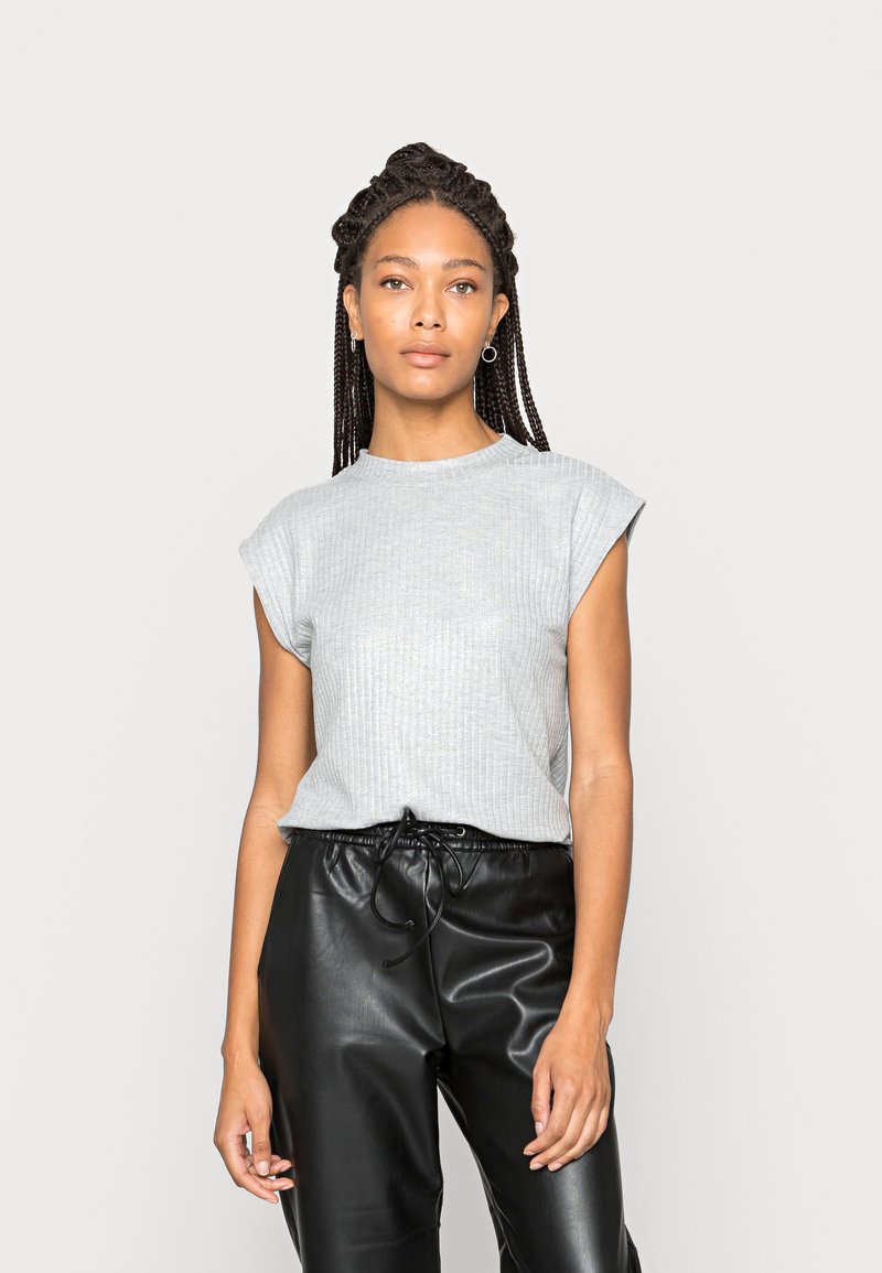 Esprit Collection COATED - T-shirt básica - light grey