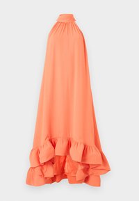 SABRINA HALTER NECK RUFFLED DRESS - Kokteiļkleita/ballīšu kleita - papaya