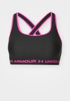CROSSBACK MID BRA - Sujetadores deportivos con sujeción media - black/rebel pink