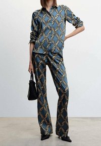 Mango Broek - dark blue