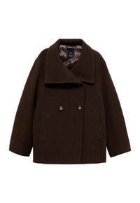 Mango Halflange jas - brown