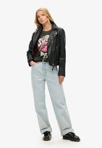Superdry & Co Camiseta estampada - washed black