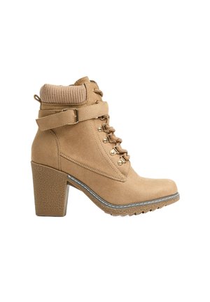 Botines con cordones - beige