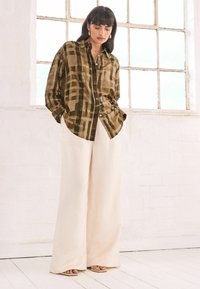 Next LONG SLEEVE - Chemisier - chocolate brown check print