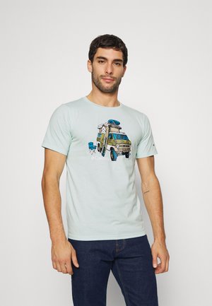 MENS SUN TREK SHORT SLEEVE GRAPHIC TEE - Spordi T-särk - icy morn