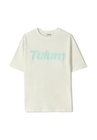 SHORT SLEEVE - T-shirt imprimé - beige