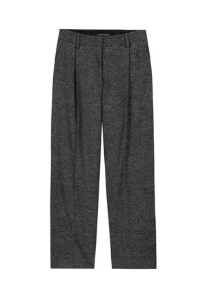 Luisa Cerano, LUISA CERANO TAPERED-PANTS AUS PUNTO-MILANO - Trousers - anthracite