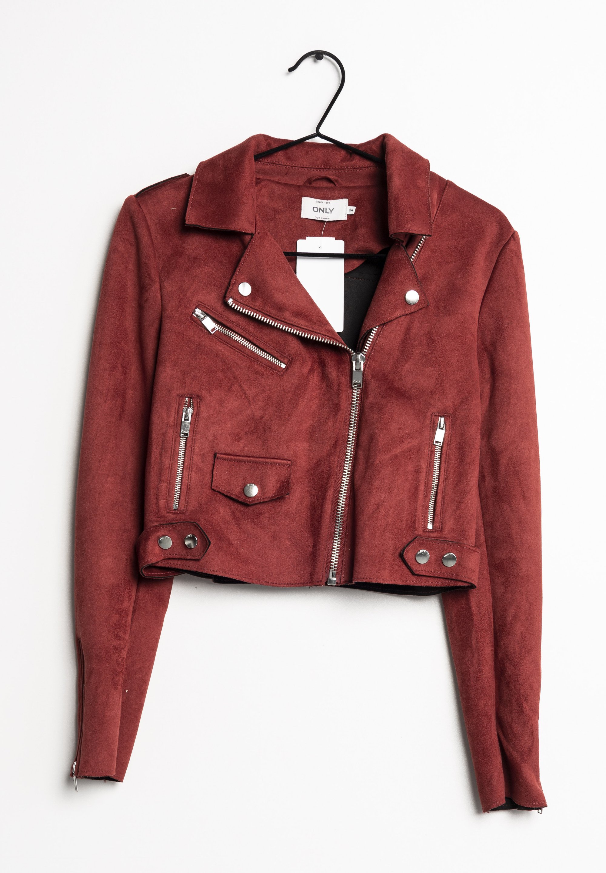 Zalando Comma Lederjacke Biker Jeansjacke Damen Zalando Rote Jacke