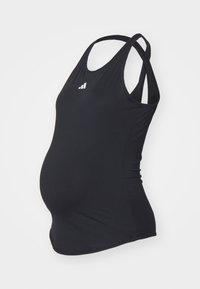 adidas Performance - ADIDAS TRAIN ESSENTIALS SLIM FIT MATERNITY TOP - Top - black/white Thumbnail-Bild 1