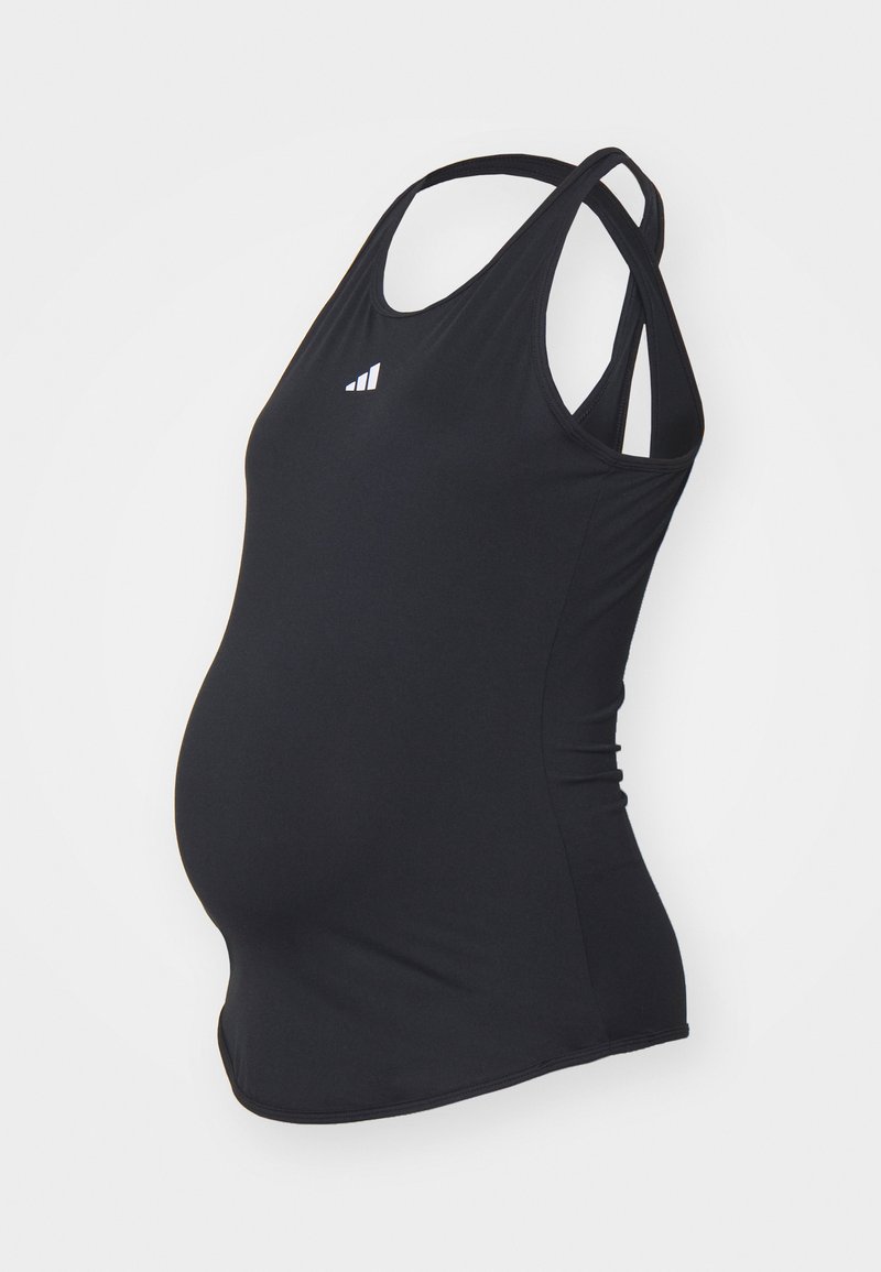 adidas Performance - ADIDAS TRAIN ESSENTIALS SLIM FIT MATERNITY TOP - Tops - black/white, Palielināt