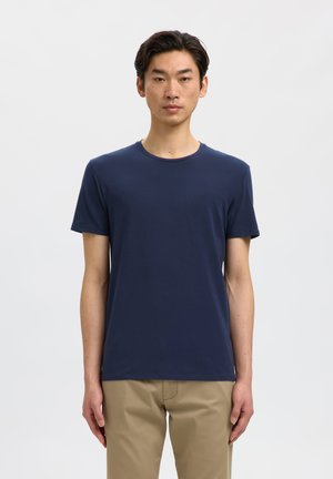 Selected, SLHNEWPIMA - Basic póló - navy